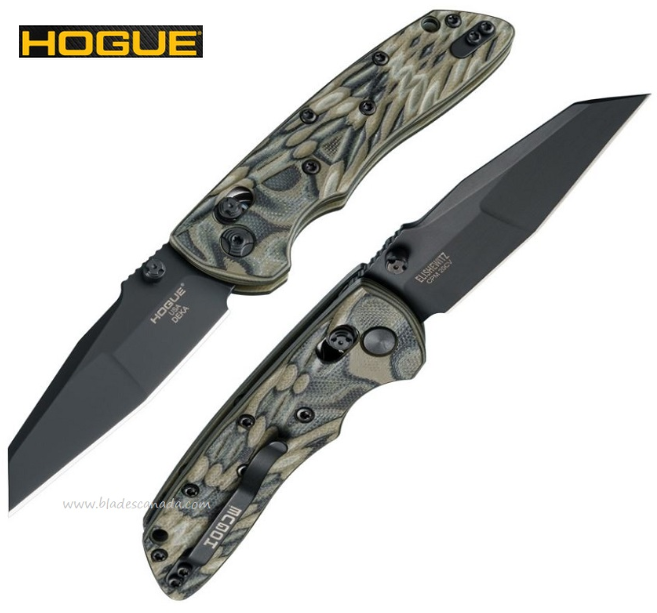 Hogue Deka ABLE Lock Folding Knife, CPM 20CV Wharncliffe, G-Mascus G10 Green, 24268